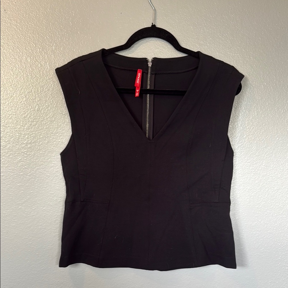 SPANX large Black Sleeveless Top